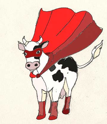 Mooscience Supercow by Susan Fluegel